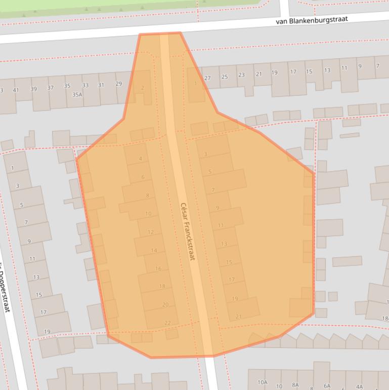 Kaart van postcodegebied 5654JA.