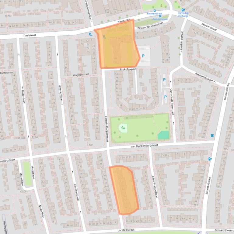Kaart van postcodegebied 5654JG.