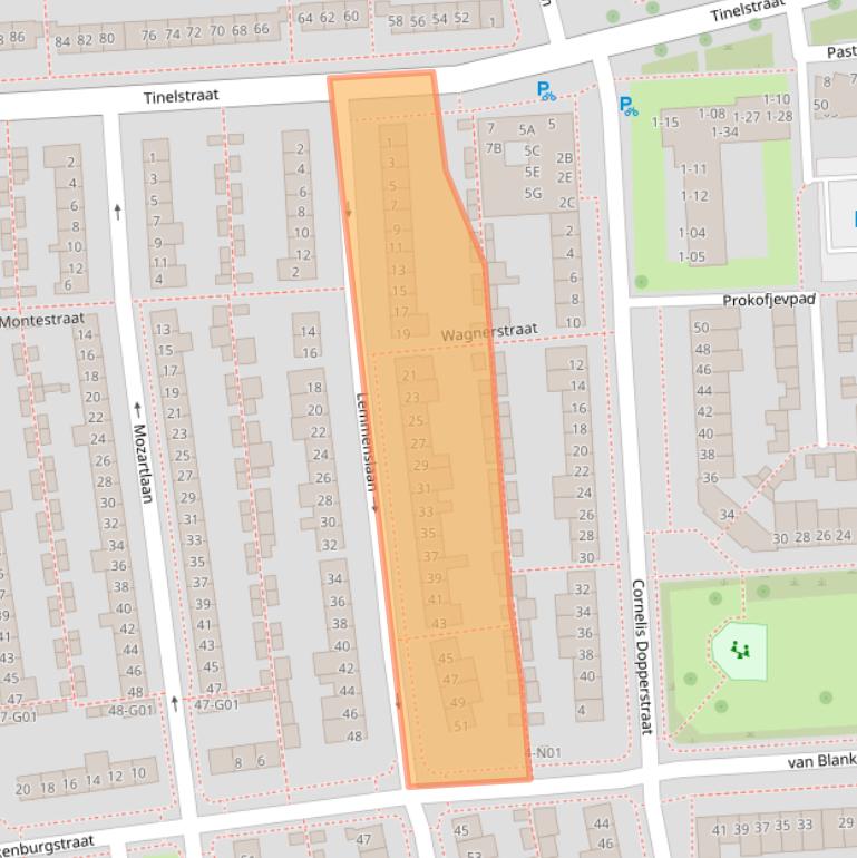 Kaart van postcodegebied 5654JK.