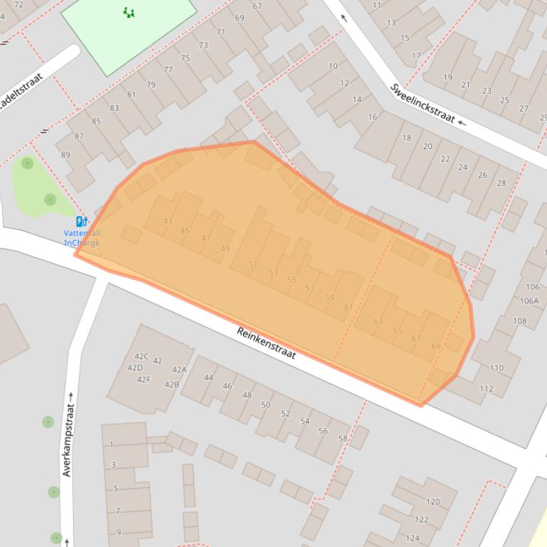 Kaart van postcodegebied 5654LB.