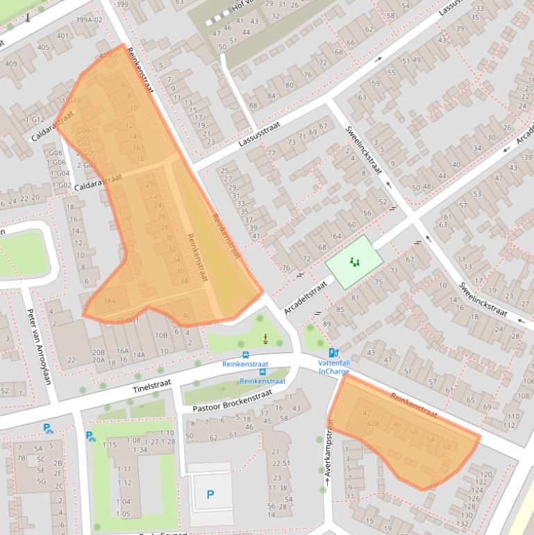 Kaart van postcodegebied 5654LC.