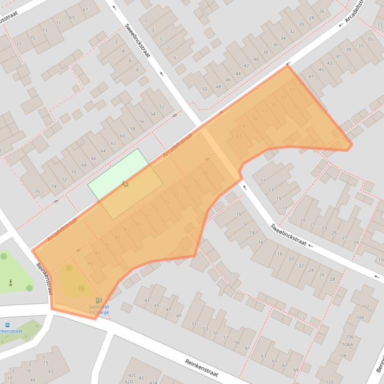 Kaart van postcodegebied 5654LE.