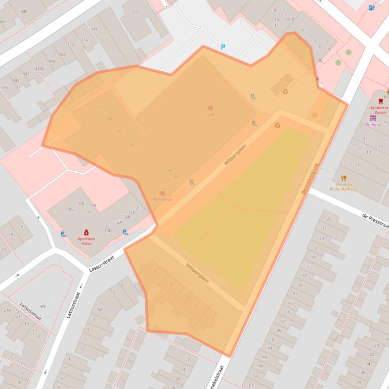 Kaart van postcodegebied 5654LN.