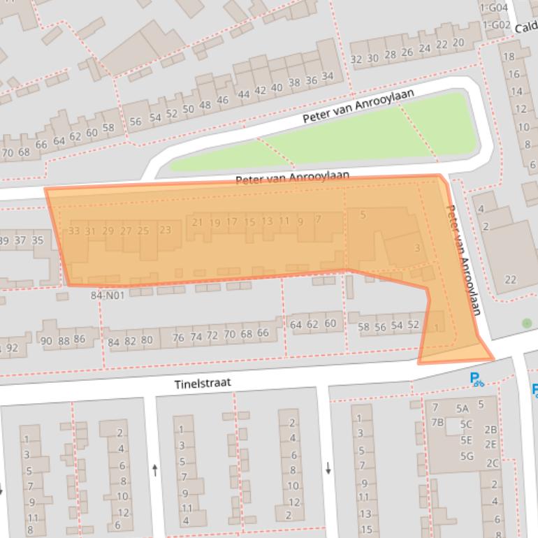 Kaart van postcodegebied 5654MA.