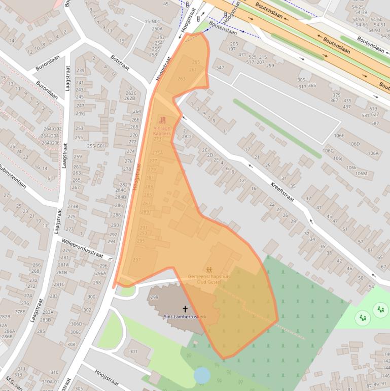 Kaart van postcodegebied 5654NA.