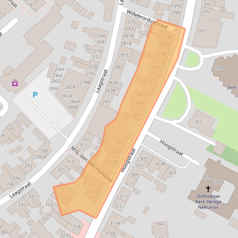 Kaart van postcodegebied 5654NH.