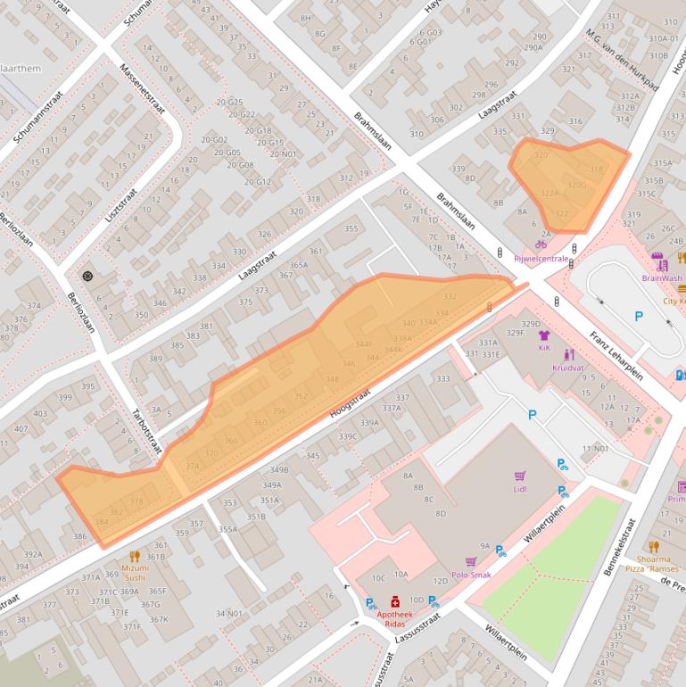 Kaart van postcodegebied 5654NJ.