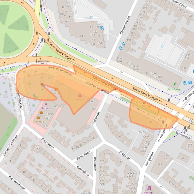 Kaart van postcodegebied 5654NM.