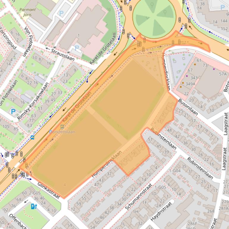 Kaart van postcodegebied 5654PA.