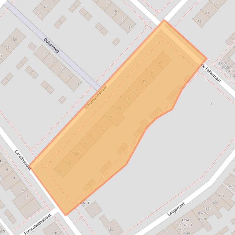 Kaart van postcodegebied 5654PG.