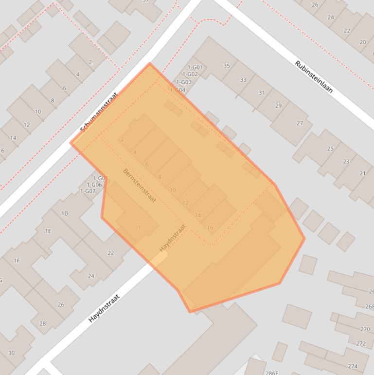 Kaart van postcodegebied 5654PJ.