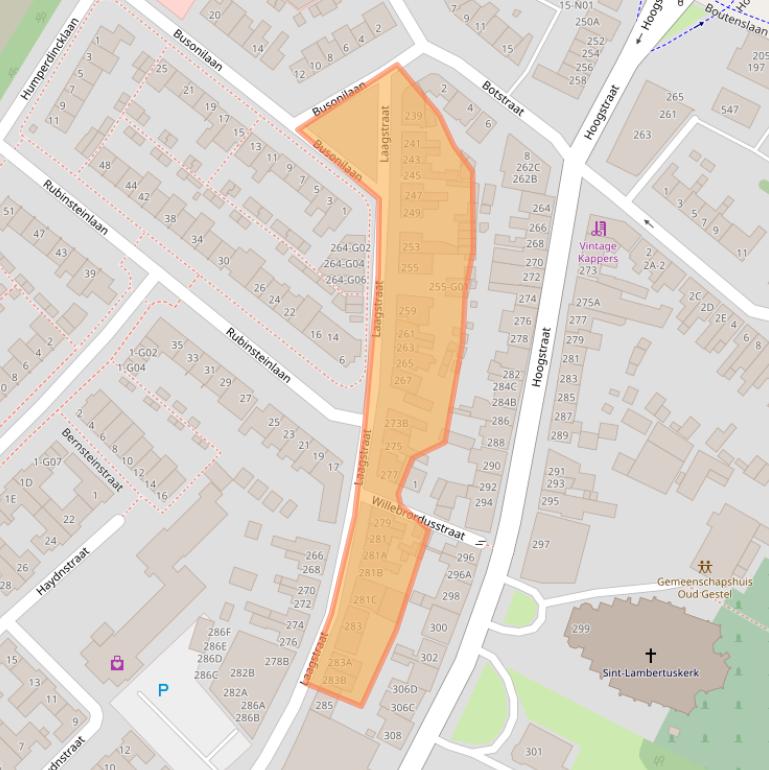 Kaart van postcodegebied 5654PK.