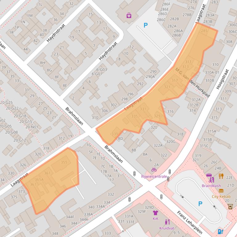 Kaart van postcodegebied 5654PL.