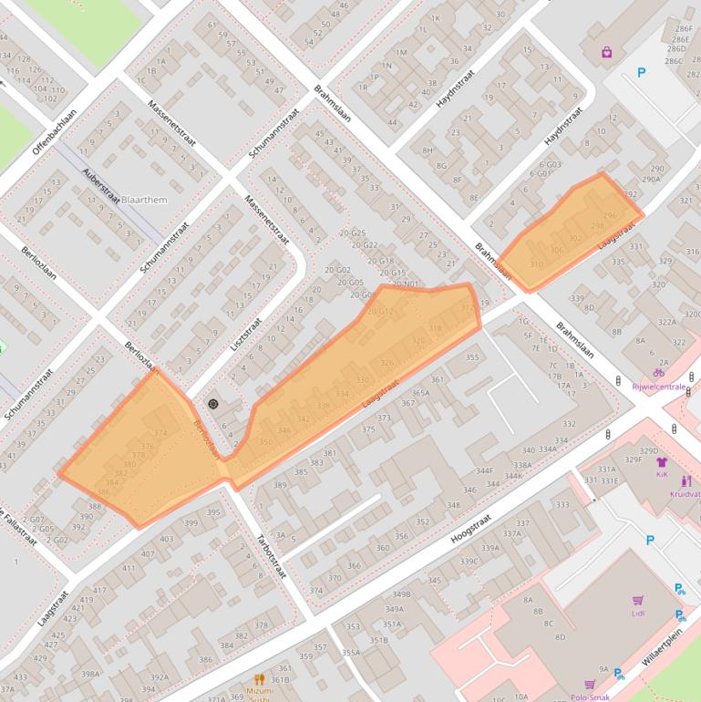 Kaart van postcodegebied 5654PR.