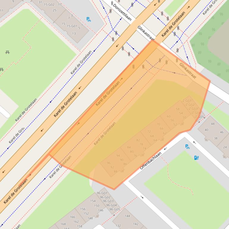 Kaart van postcodegebied 5654RE.