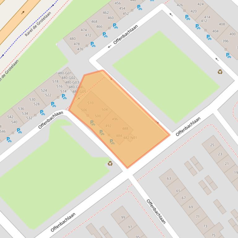 Kaart van postcodegebied 5654RR.