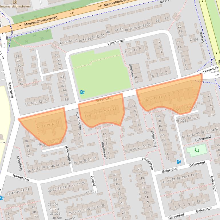 Kaart van postcodegebied 5655AA.