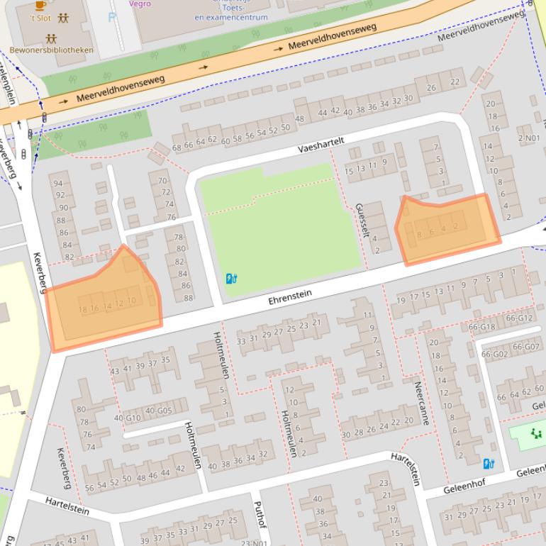 Kaart van postcodegebied 5655AP.