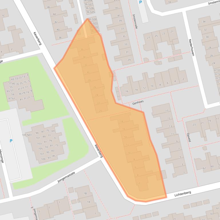 Kaart van postcodegebied 5655BB.