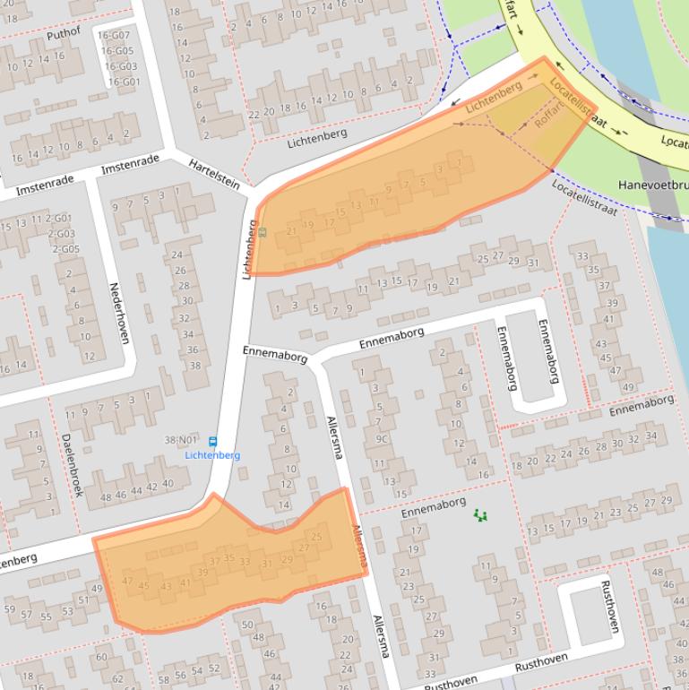 Kaart van postcodegebied 5655BD.