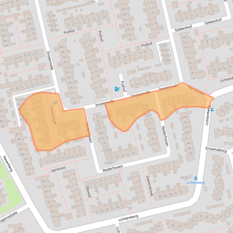 Kaart van postcodegebied 5655BL.