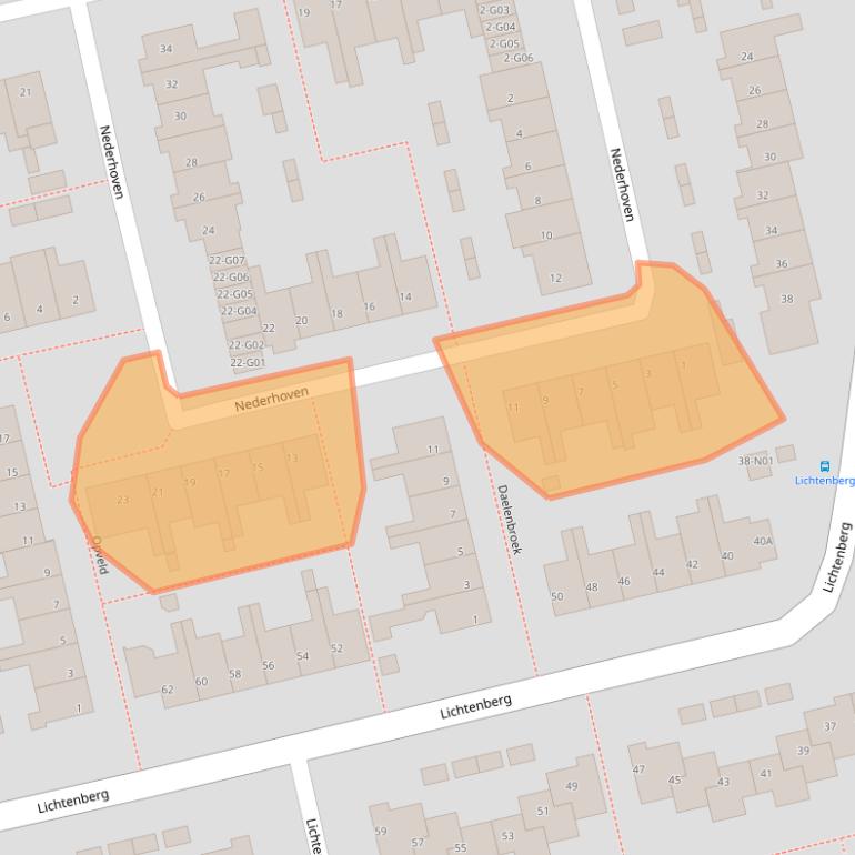 Kaart van postcodegebied 5655BR.