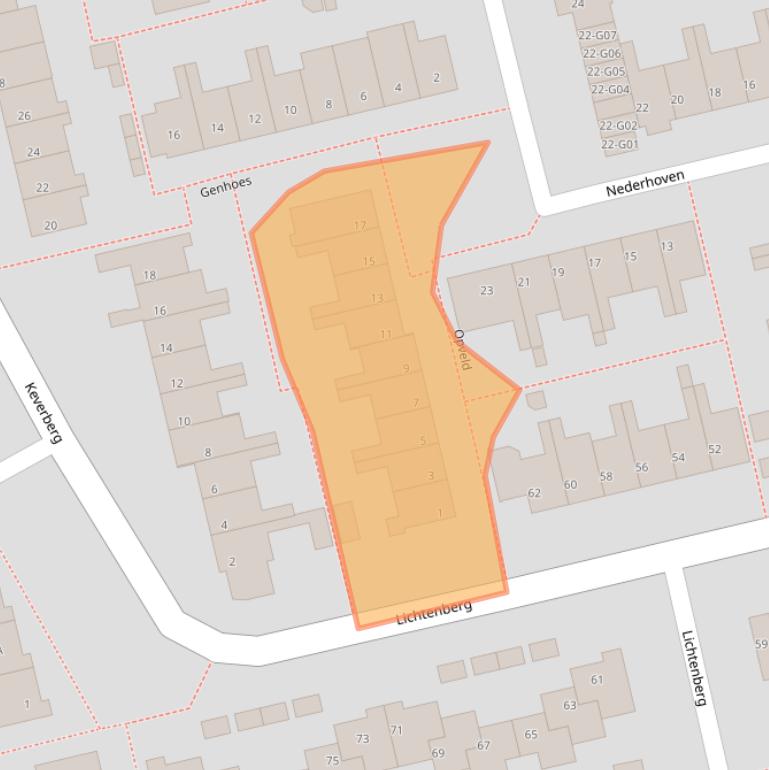 Kaart van postcodegebied 5655BV.
