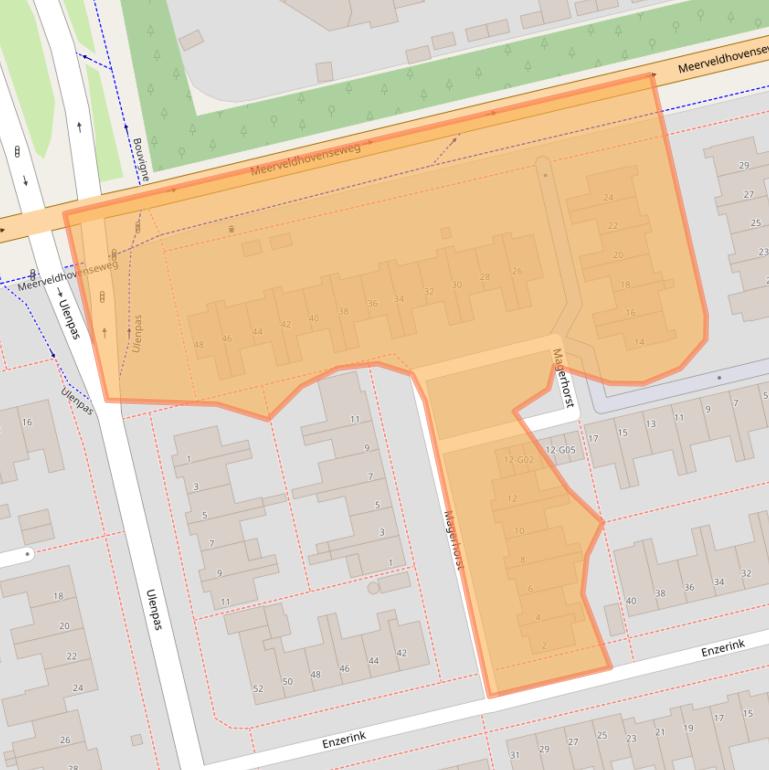 Kaart van postcodegebied 5655EK.
