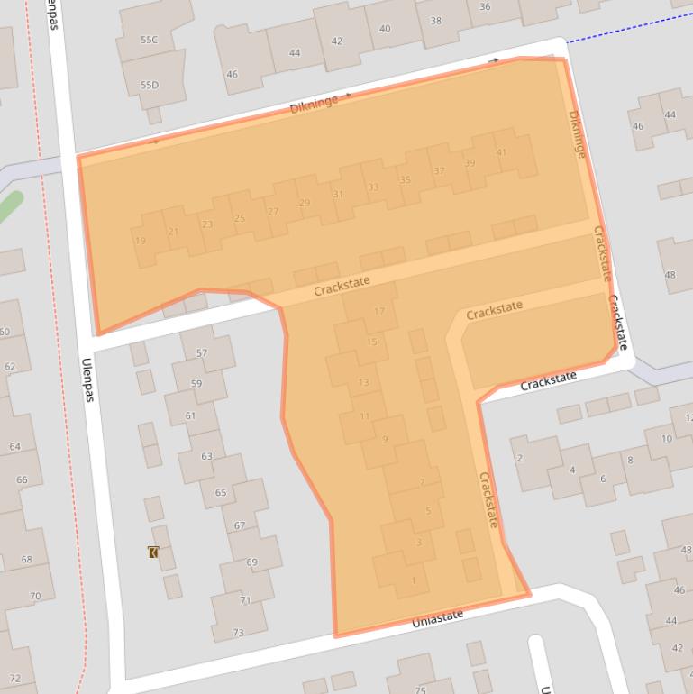 Kaart van postcodegebied 5655HK.