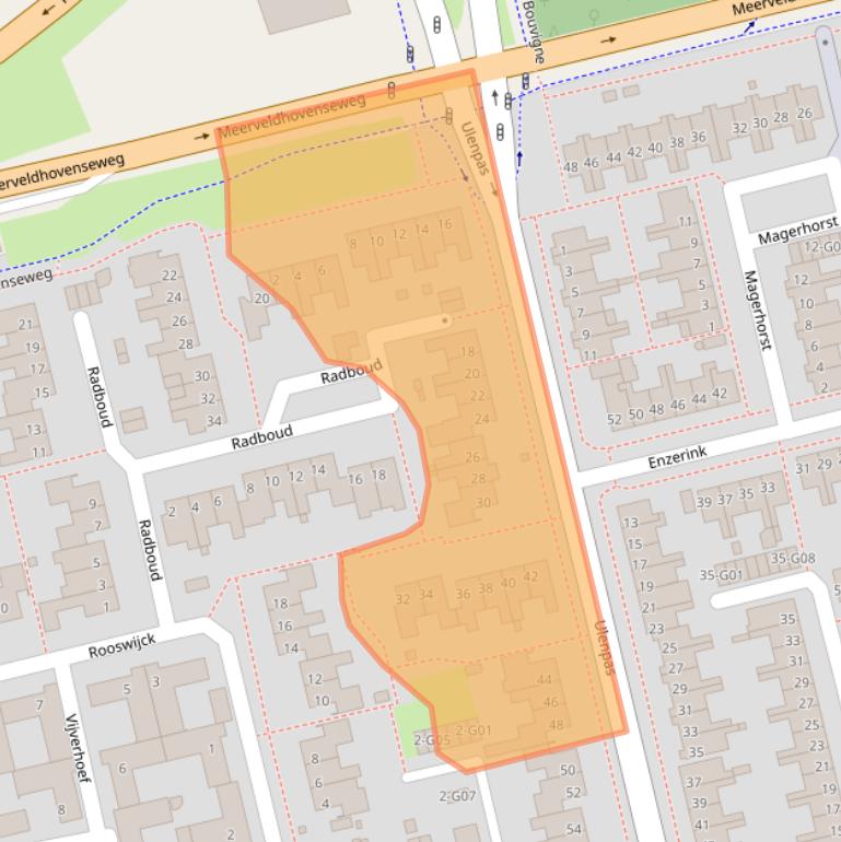 Kaart van postcodegebied 5655JC.