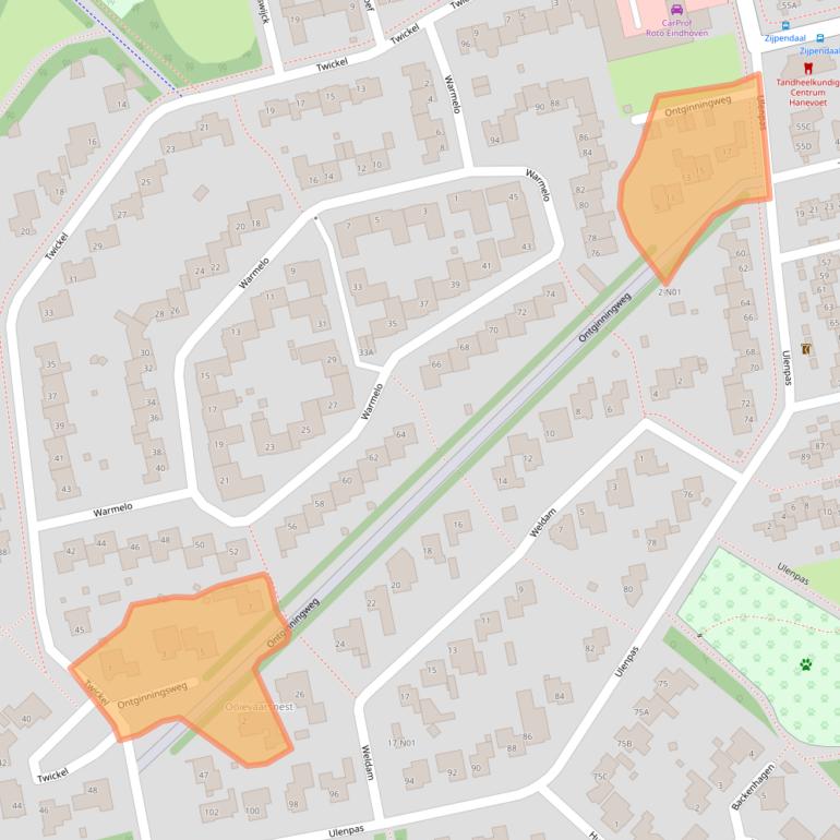 Kaart van postcodegebied 5655JE.