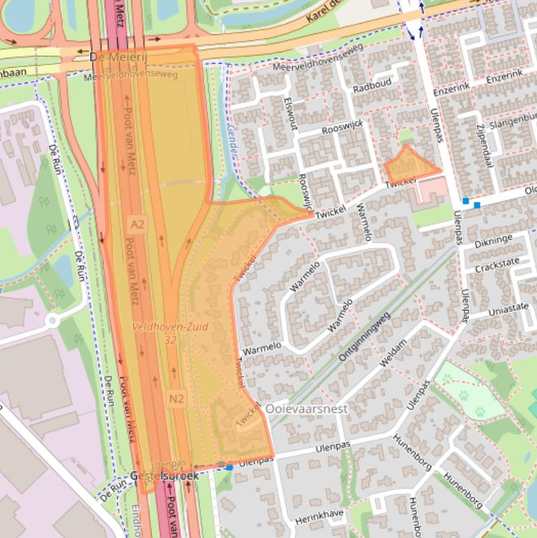 Kaart van postcodegebied 5655JJ.