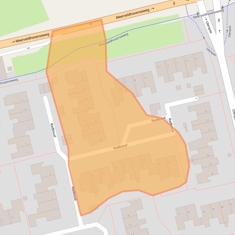 Kaart van postcodegebied 5655JV.