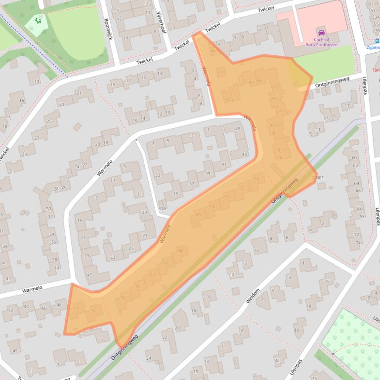 Kaart van postcodegebied 5655JX.