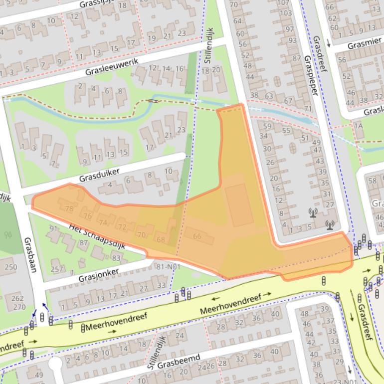 Kaart van postcodegebied 5657AX.