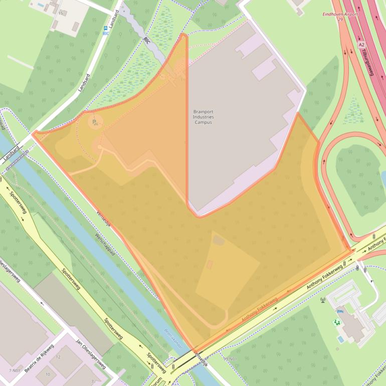 Kaart van postcodegebied 5657BX.