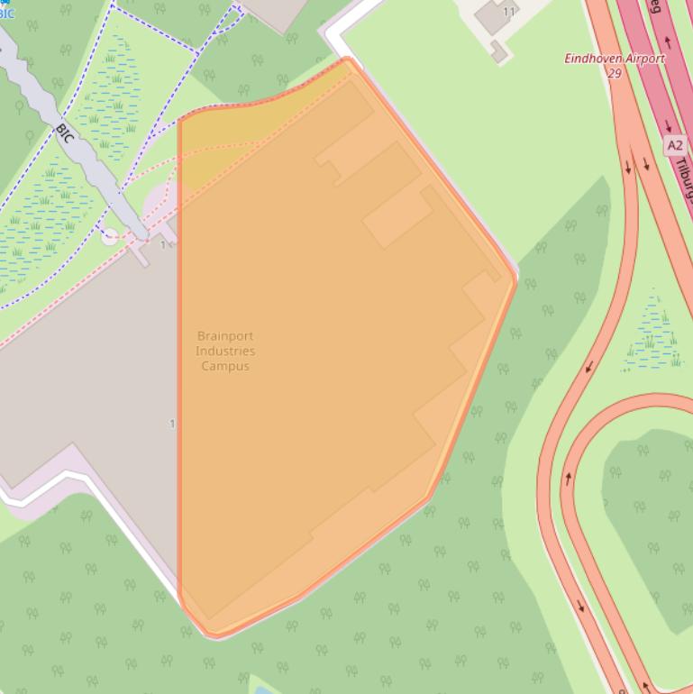 Kaart van postcodegebied 5657BZ.