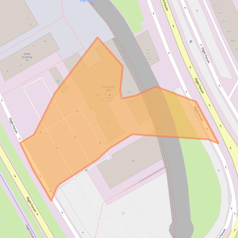 Kaart van postcodegebied 5657DD.