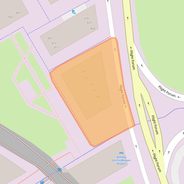 Kaart van postcodegebied 5657DT.