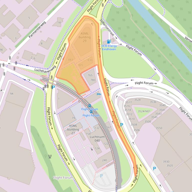 Kaart van postcodegebied 5657DV.