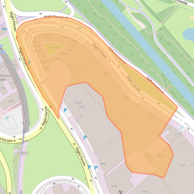 Kaart van postcodegebied 5657DW.