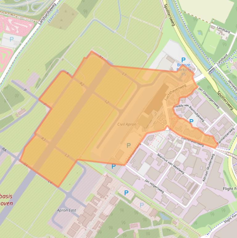 Kaart van postcodegebied 5657EA.