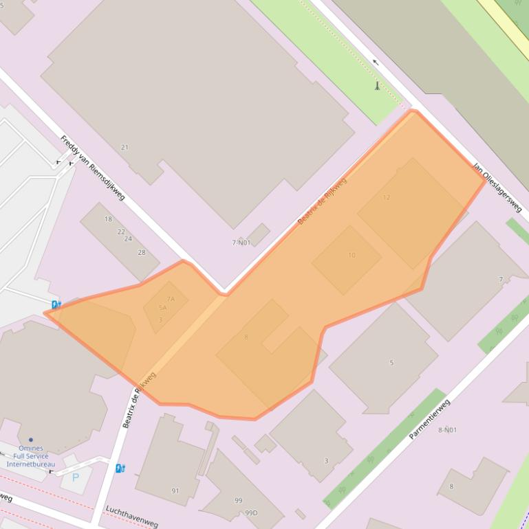 Kaart van postcodegebied 5657EG.