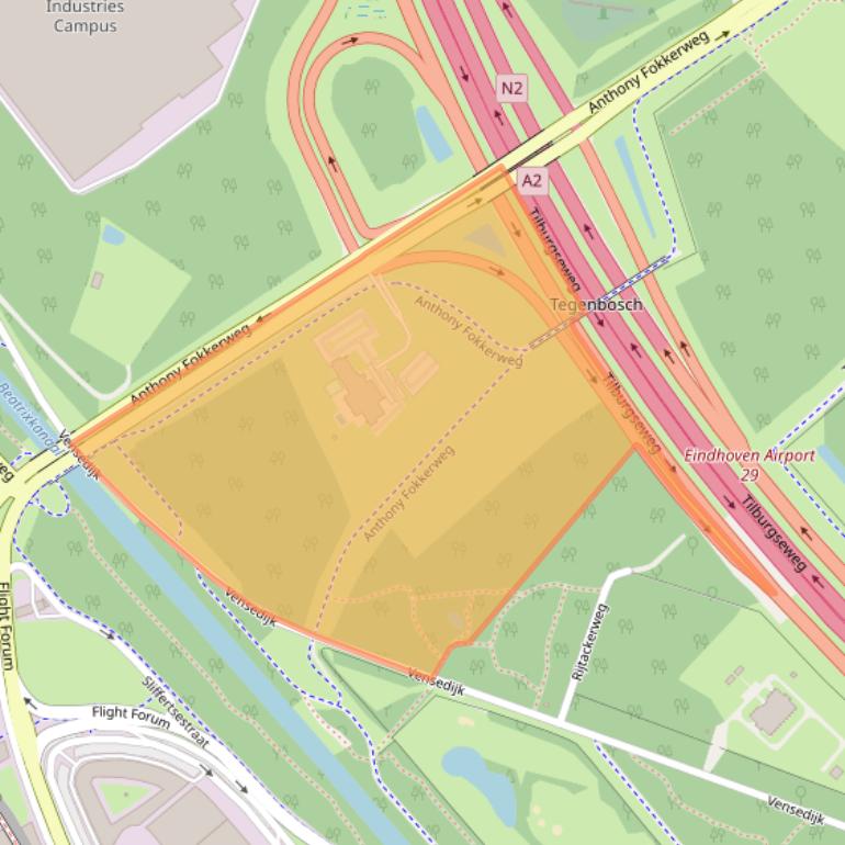 Kaart van postcodegebied 5657EJ.
