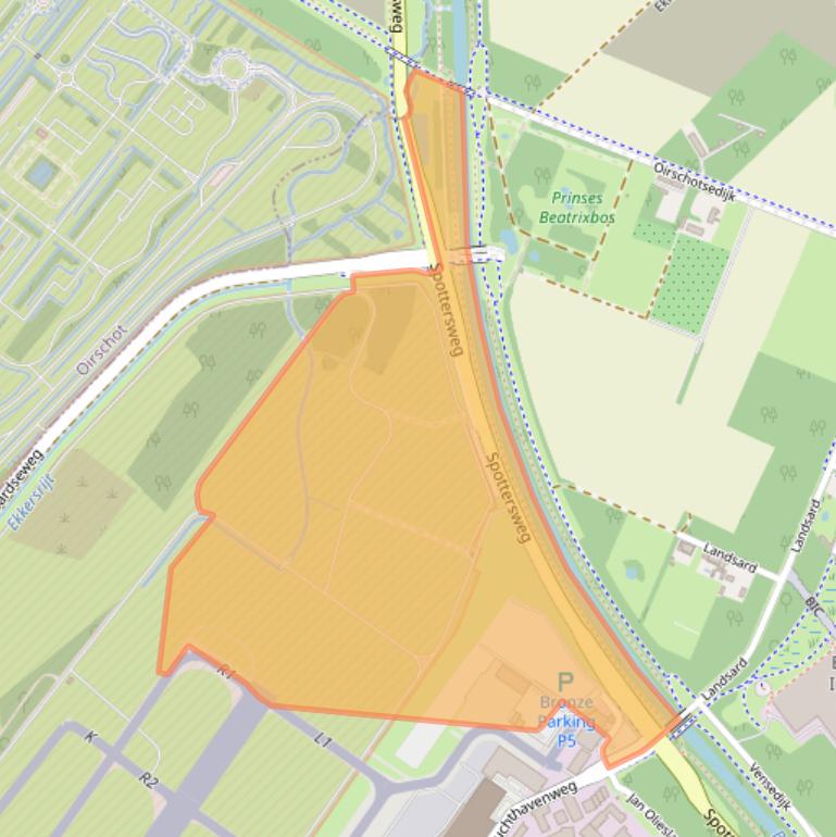 Kaart van postcodegebied 5657ER.