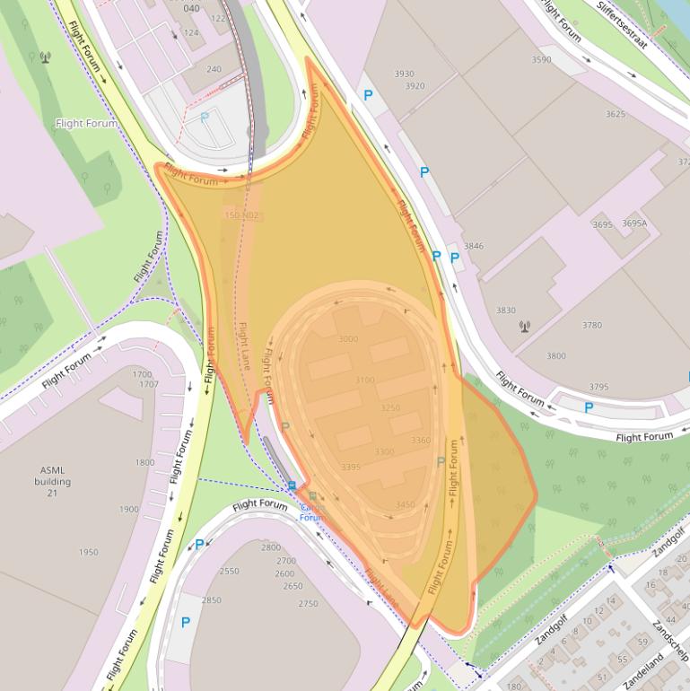 Kaart van postcodegebied 5657EW.