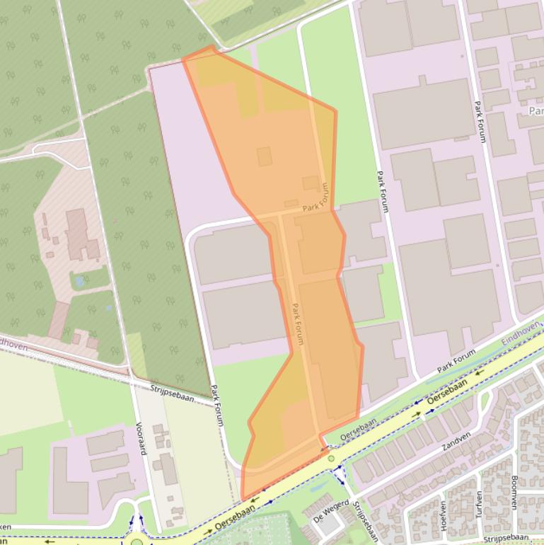 Kaart van postcodegebied 5657HM.