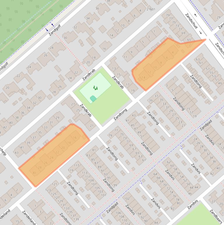 Kaart van postcodegebied 5658AC.