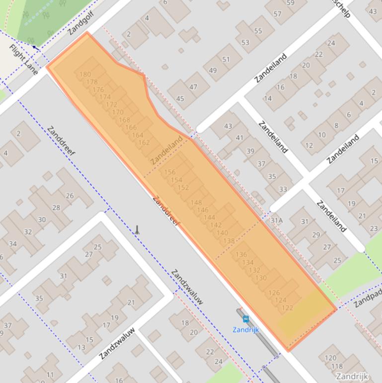 Kaart van postcodegebied 5658AG.