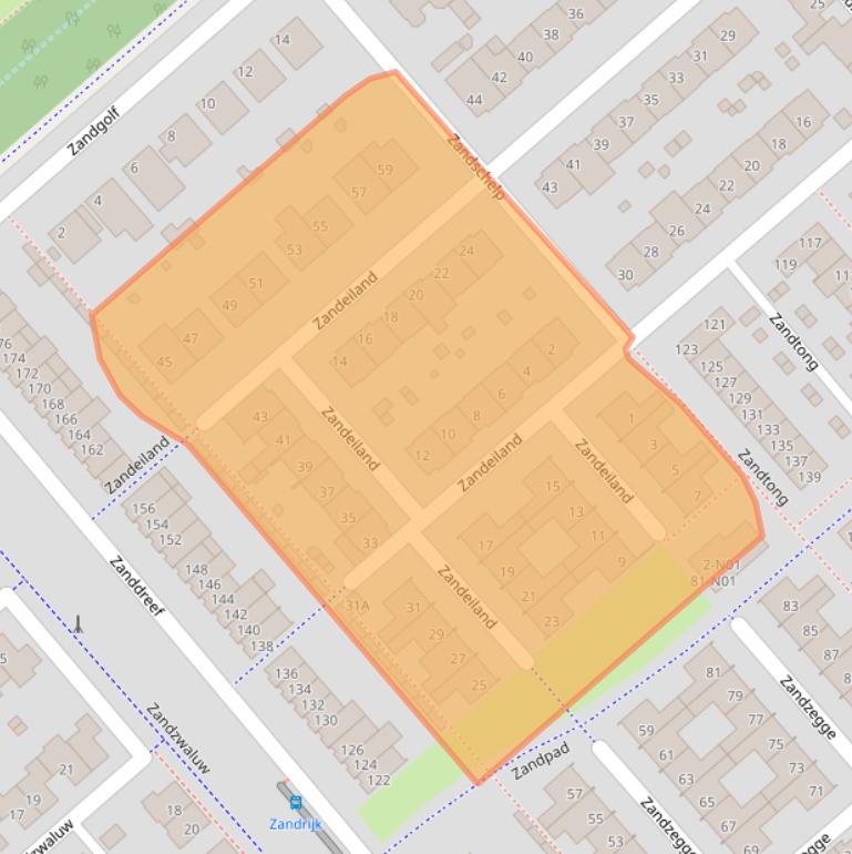 Kaart van postcodegebied 5658AK.